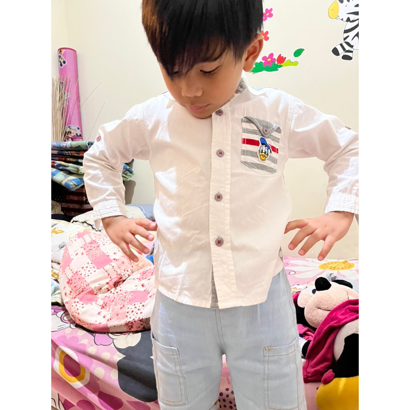 kemeja disney donald duck anak