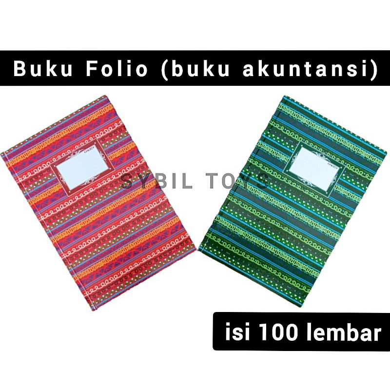 

Buku FOLIO Hard cover (isi 100 lembar) / Buku Kas / Buku Akuntansi / Buku Batik / Buku Kerja / Agenda