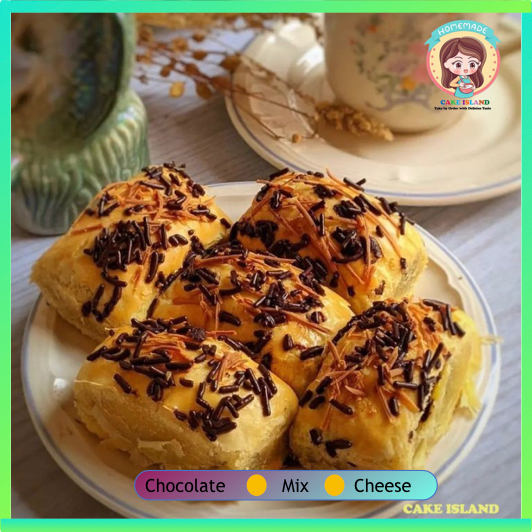 

Bolen Pisang varian Cheese,Chocolate,and Mix combo cake island jakarta - keju/coklat