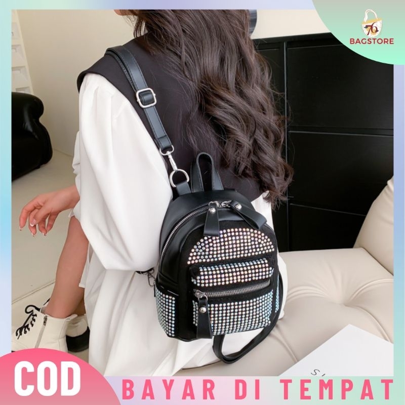 [IMPORT] T8514 - RANSEL MINI WANITA FASHION IMPORT MULTIFUNGSI - ADA 2 TALI - 76BAGSTORE