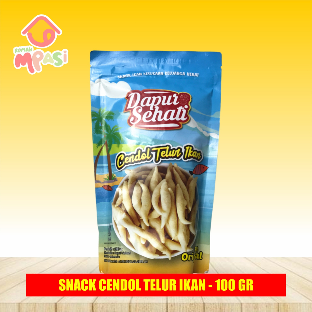 

Cendol Telur Ikan Dapur Sehati 100gr Cocok untuk camilan & Snack Anak