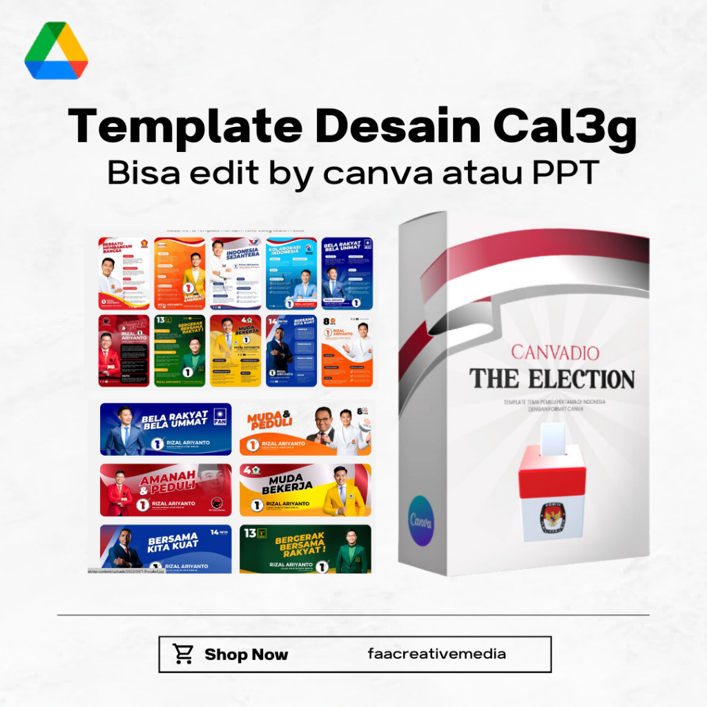 THE ELECTION Template Caleg, Kampanye Canva