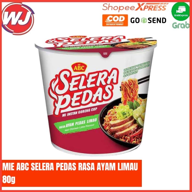 

MIE ABC CUP SELERA PEDAS RASA AYAM LIMAU 80g