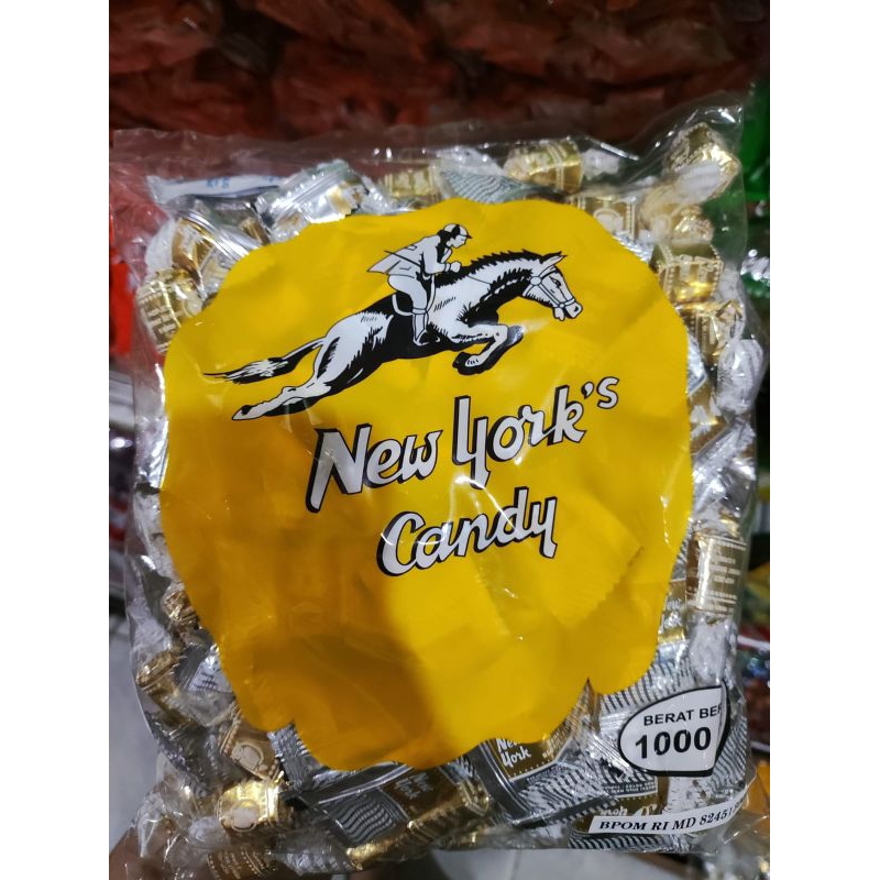 

permen new york susu kacang repack 500gr