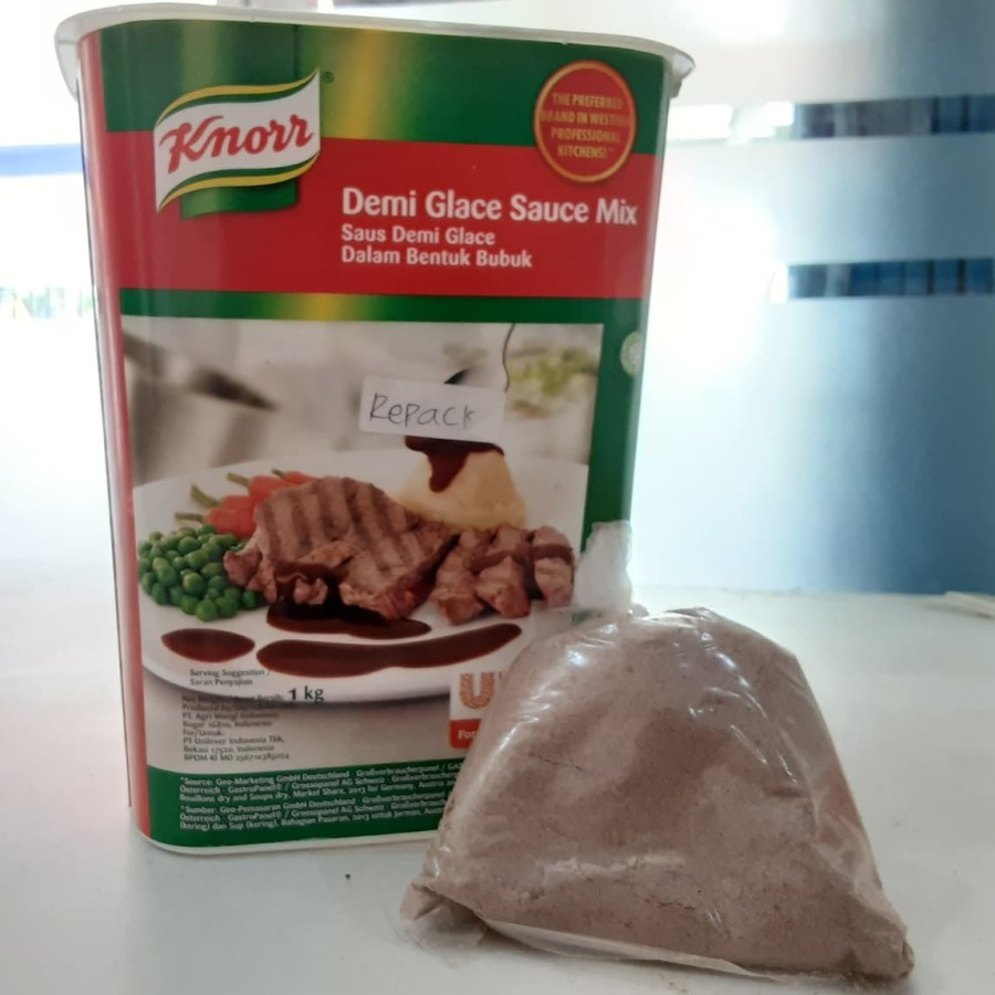 

KNORR DEMI GLACE MIX BUBUK ECER 100GR, BUMBU STEAK POWDER PRAKTIS.