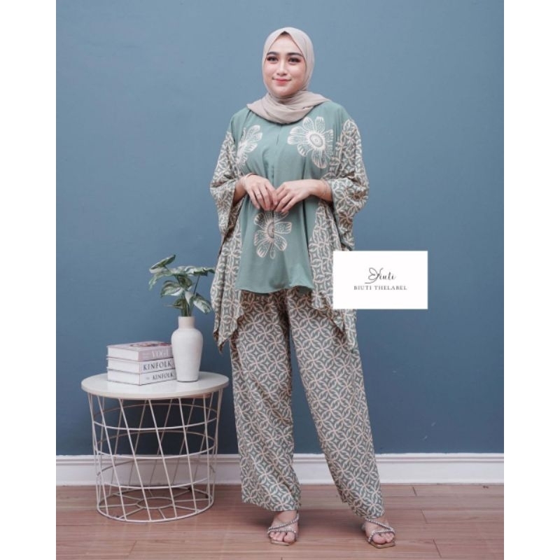 One Set Batik Waka - One Set Motif Kondangan Jumbo Rayon