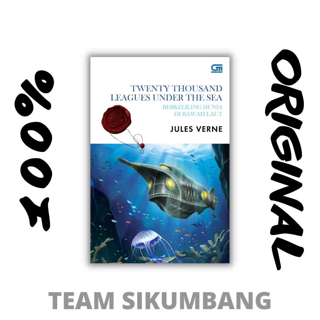 Buku Novel Classics: Berkeliling Dunia di Bawah Laut (Twenty Thousand Leagues Under the Sea) by Jule