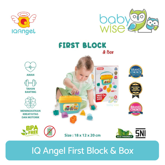 IQ Angel First Block &amp; Box - Mainan Edukasi Anak