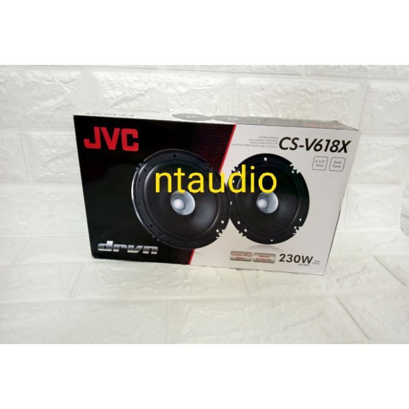 Speaker Coaxial JVC CS-V618X sepasang 6,5" original speaker JVC 618X