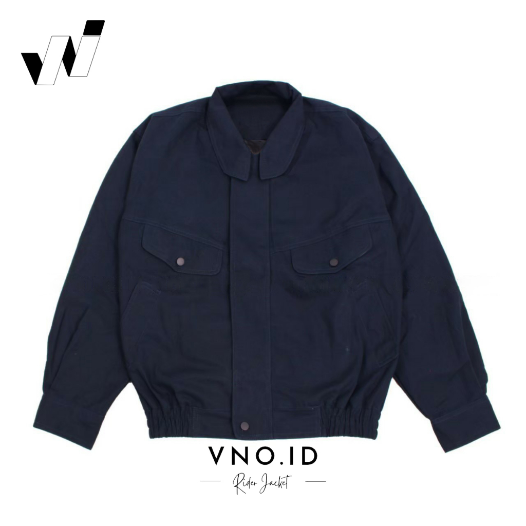 VNO Jaket Motor | Bomber Jaket | Jaket Oversize | Flight Jaket Navy