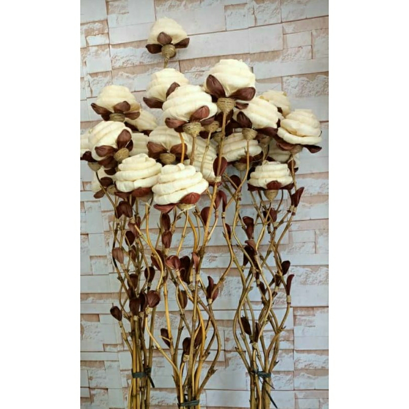 1 BAMBU ULIR BUNGA GELUNG KLOBOT | Tinggi -+180cm
