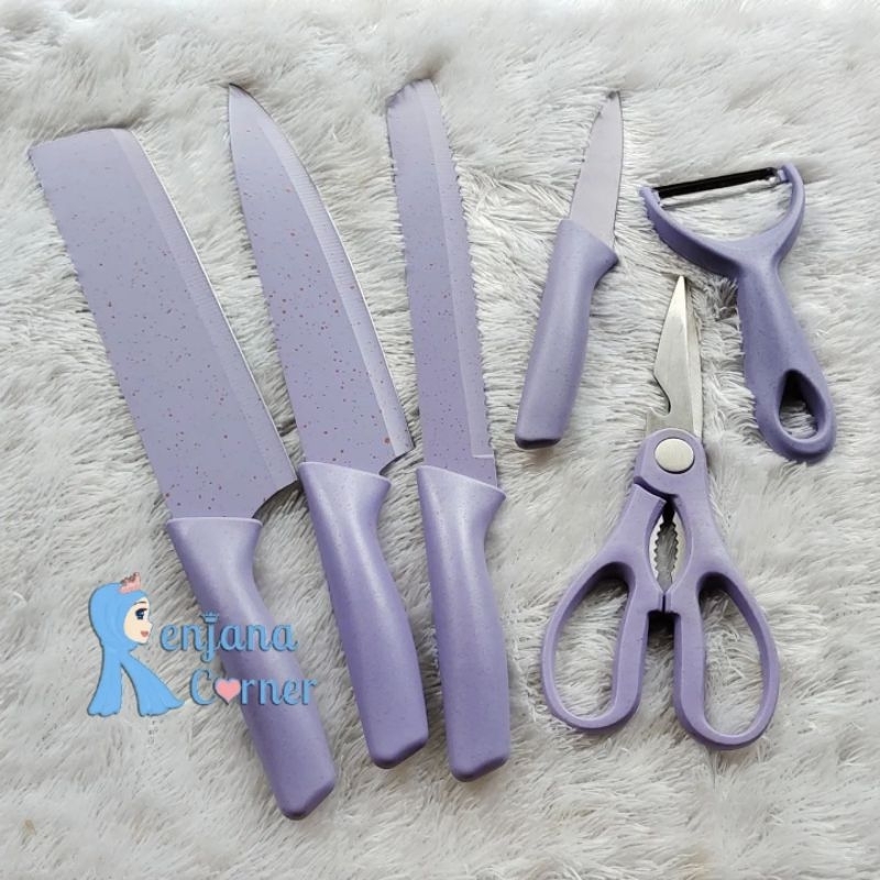 serbaungu Pisau Set Ungu Lilac