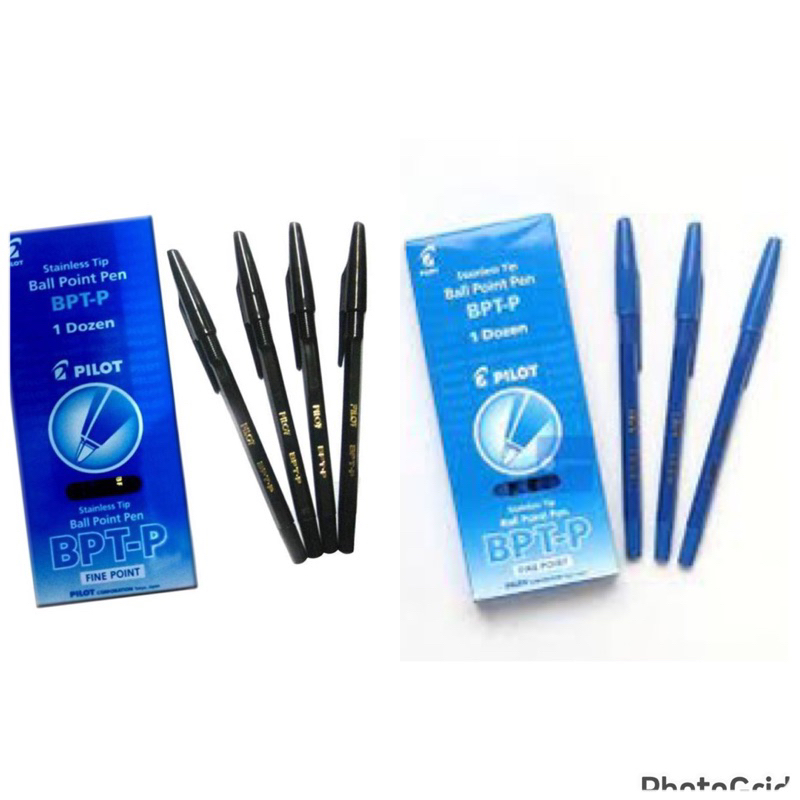 

Pena pilot hitam pena pilot biru stainless tip ballpoint pen BPT-P pilot BPT-P