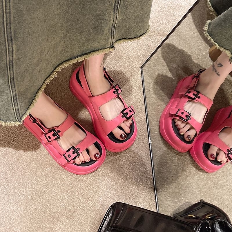 SN33683 - Sandal Wedges Korea Style Fashion Wanita Import