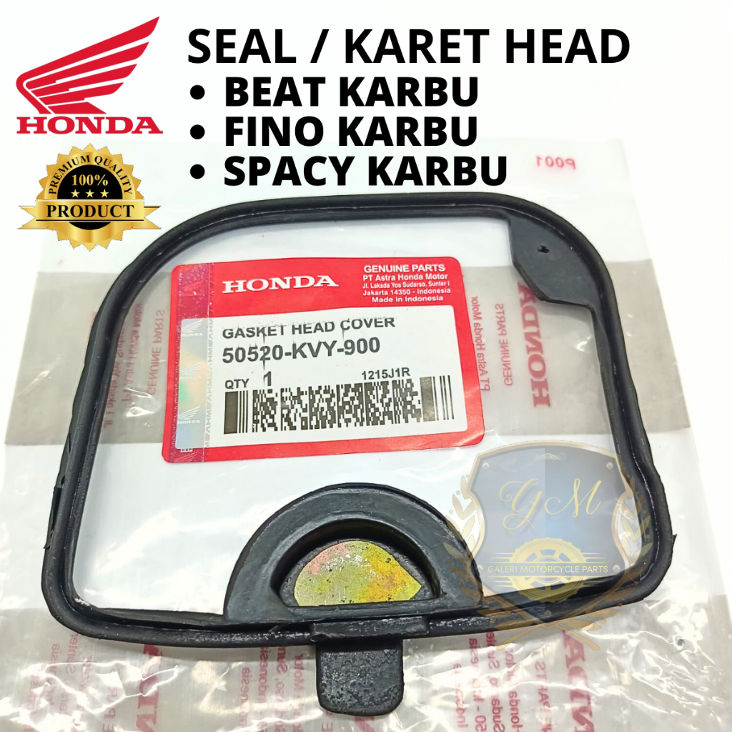 ORIGINAL SEAL ORING KARET HEAD GASKET COVER HONDA KVY BEAT OLD SPACY LAMA SCOOPY KARBU KUALITAS ASLI