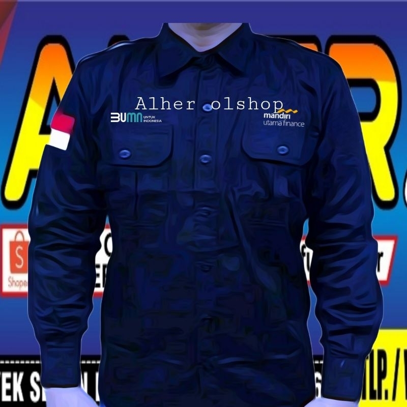kemeja mandiri utama finance baju mandiri utama finance seragam mandiri utama finance Pdh mandiri ut