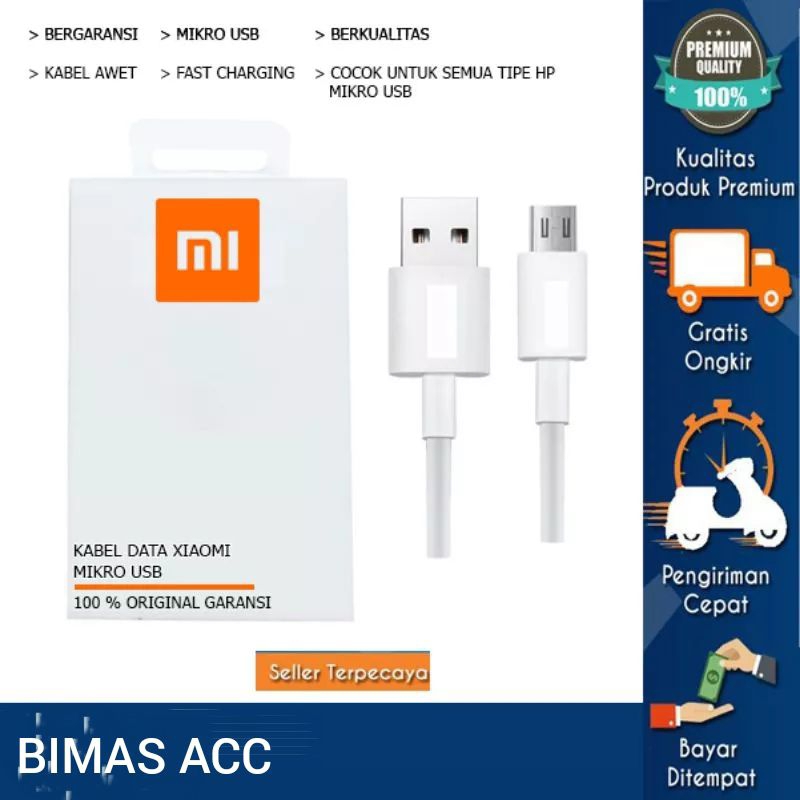 Kabel Data Xiaomi Mikro Usb 2A Official Store Xiaomi