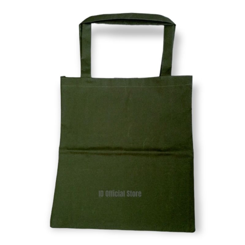 TOTEBAG CANVAS ARMY / TOTE BAG POLOS / GROSIR TOTEBAG POLOS KANVAS KPOP MURAH
