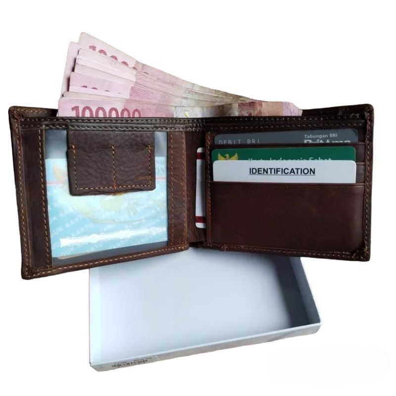 Dompet LCT kulit Asli Full Dompet Pria Kulit Sapi Asli Dompet Lipat Full Kulit