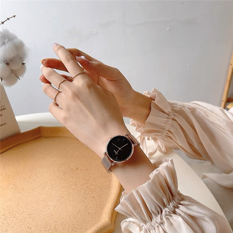 KOOLEY Jam Tangan NAIDU Analog Wanita Fashion Korea CIRCLE KY-GF