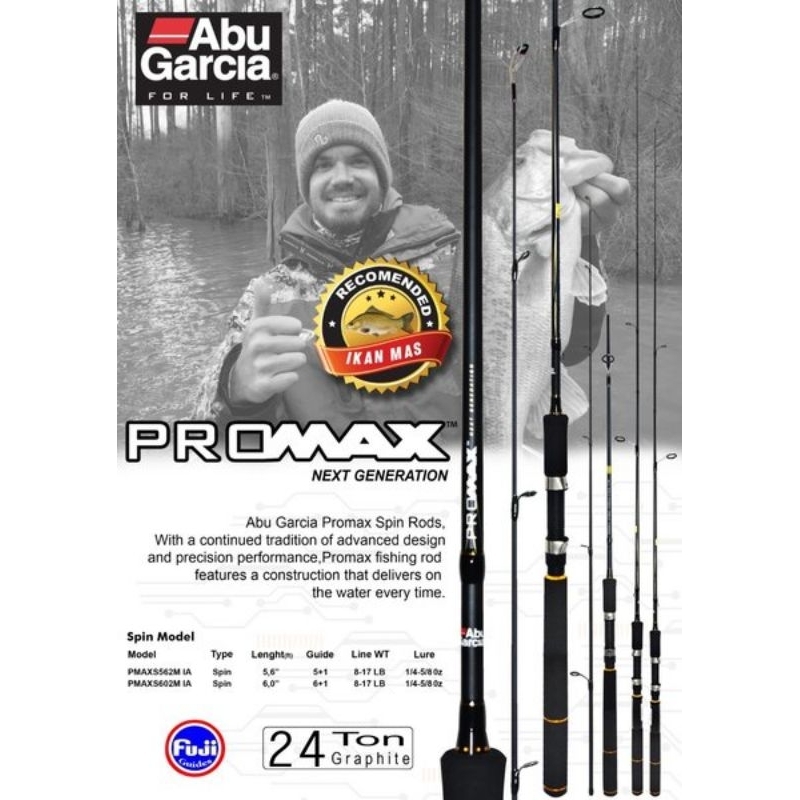 Joran pancing ABU GARCIA PROMAX 602 662 Spinning