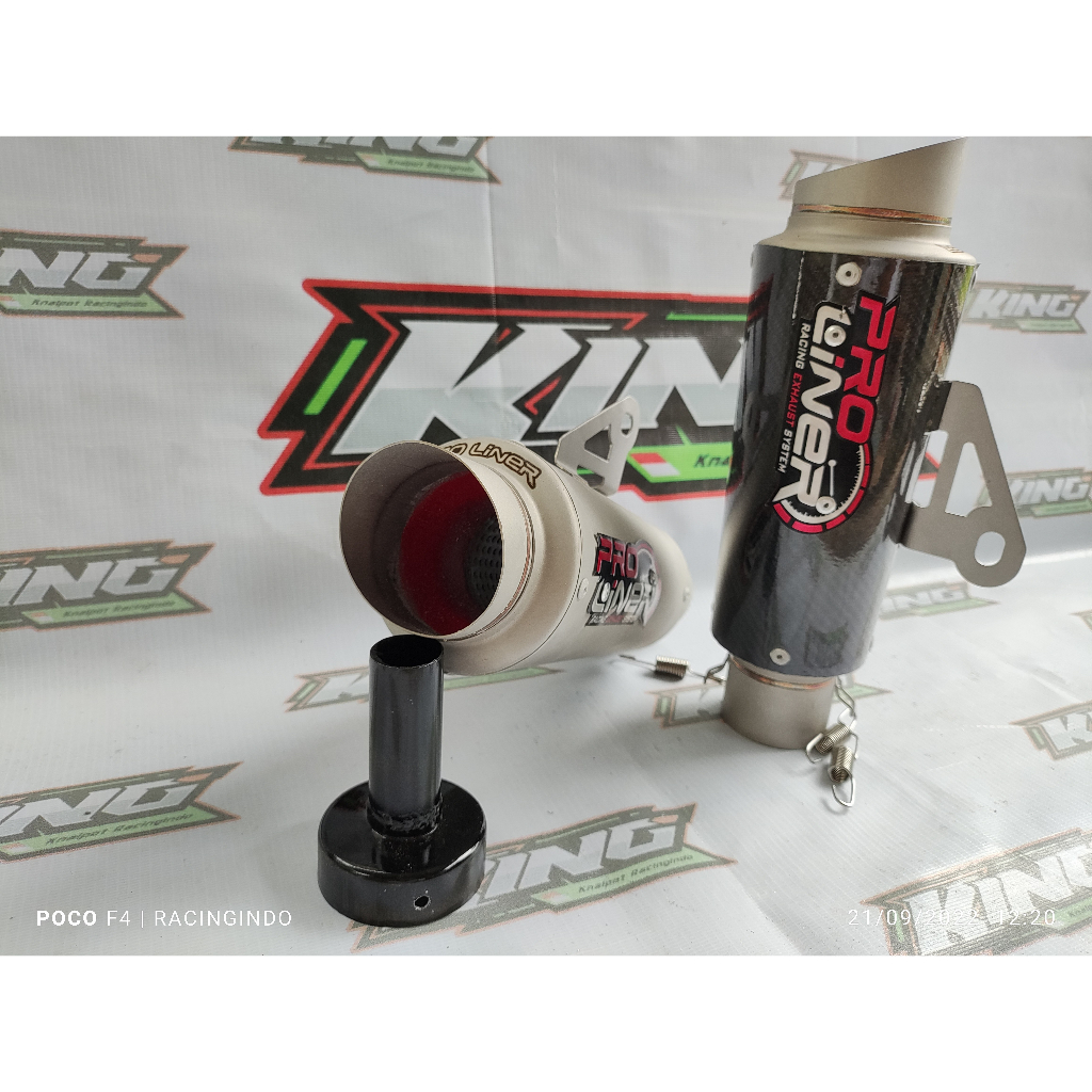 slinser/tabung knalpot proliner mx king cbr sonic satria fu mx 135 megapro dll