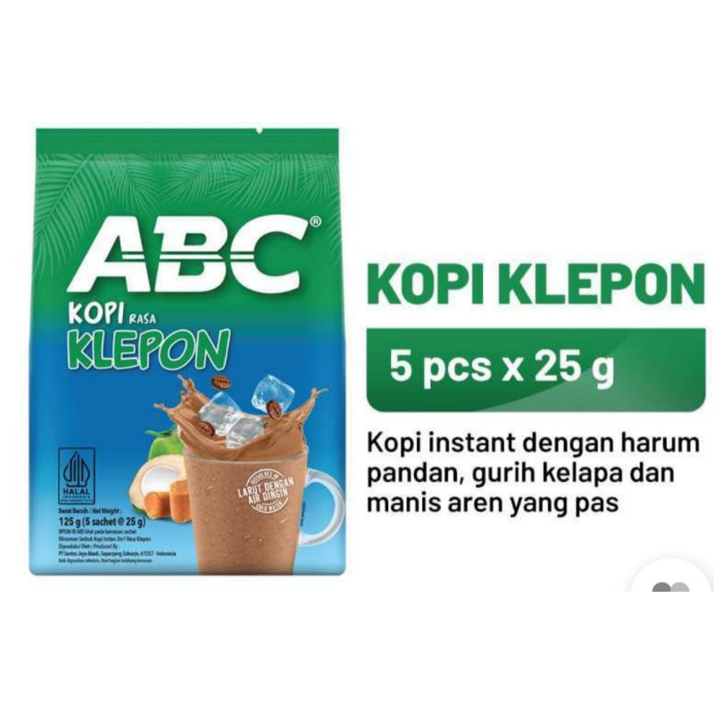 ABC KOPI KLEPON 5 pcs x 25 Gram