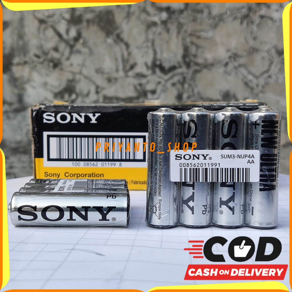 BATTERY BATERAI BATU SONY JAM DINDING BATERI AA A2 R6 AWET 1.5V