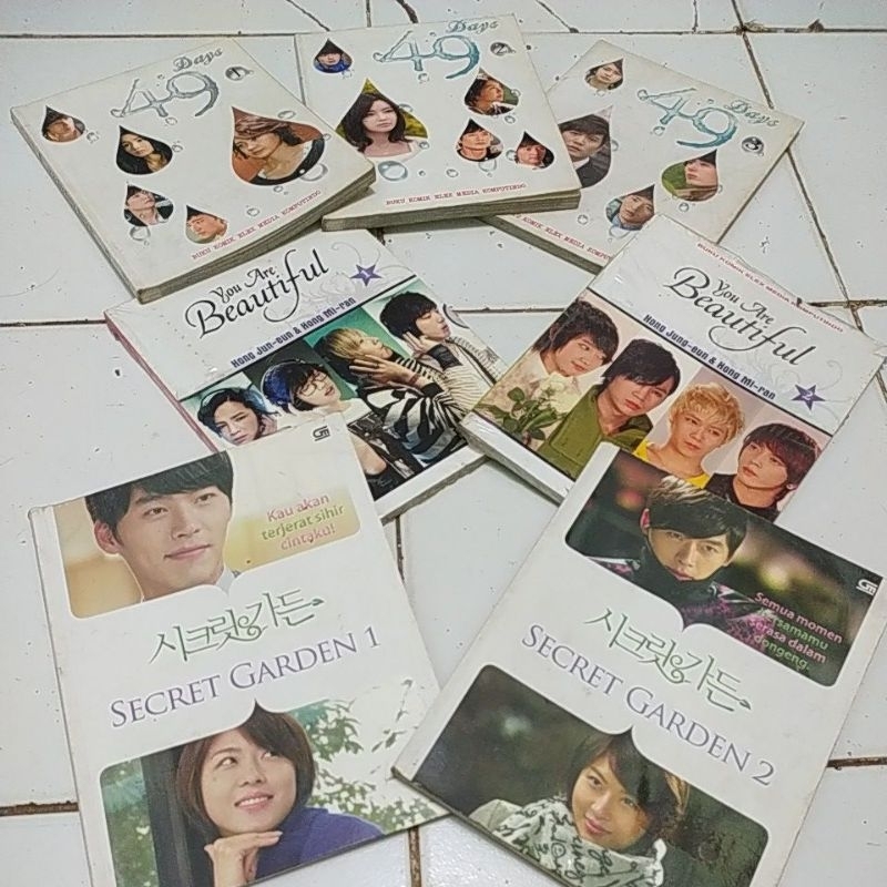 HARGA SATUAN KOMIK 49 DAYS 1 2 3 dan YOU ARE BEAUTIFUL 1 2 dan SECRET GARDEN 1 2