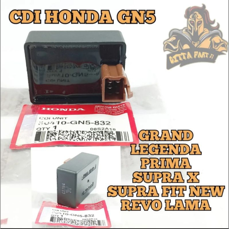 CDI UNIT HONDA GN5 KUALITAS ORI MOTOR GRAND LEGENDA PRIMA SUPRA X SUPRA FIT NEW REVO LAMA