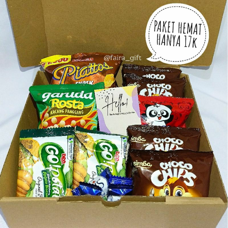 

SNACK BOX MURAH | PAKET HEMAT GIFT BOX SNACK