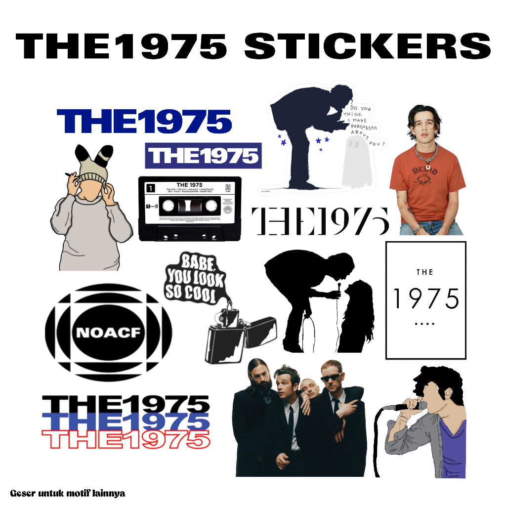 

(BACA DESKRIPSI) Stiker THE 1975 satuan /stikeraesthetic/stikervinyl/stikermurah/stikertumblr