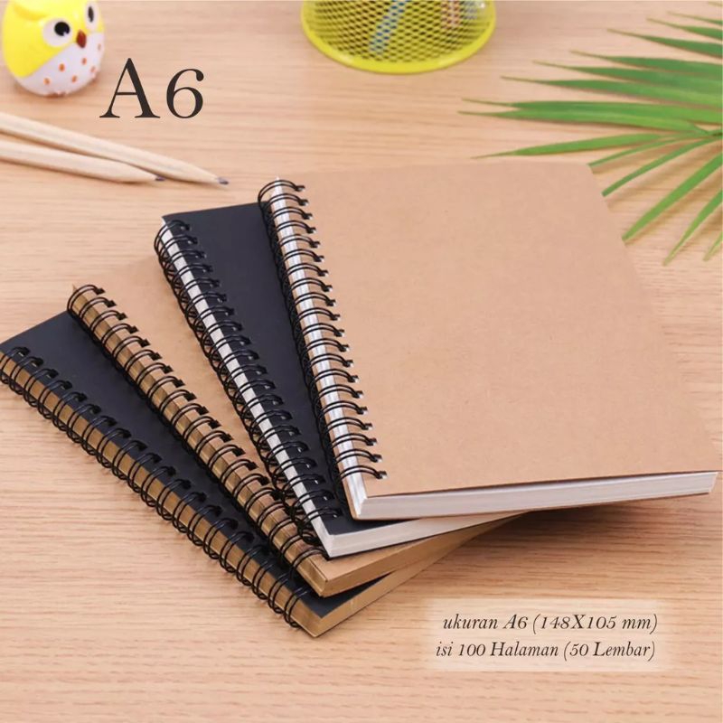 

Note Book Notebook Buku Catatan Buku Diary Buku Sketsa Note Book A6 Note Book A5 Jilid Spiral Note Book Custom Note Book Kraft