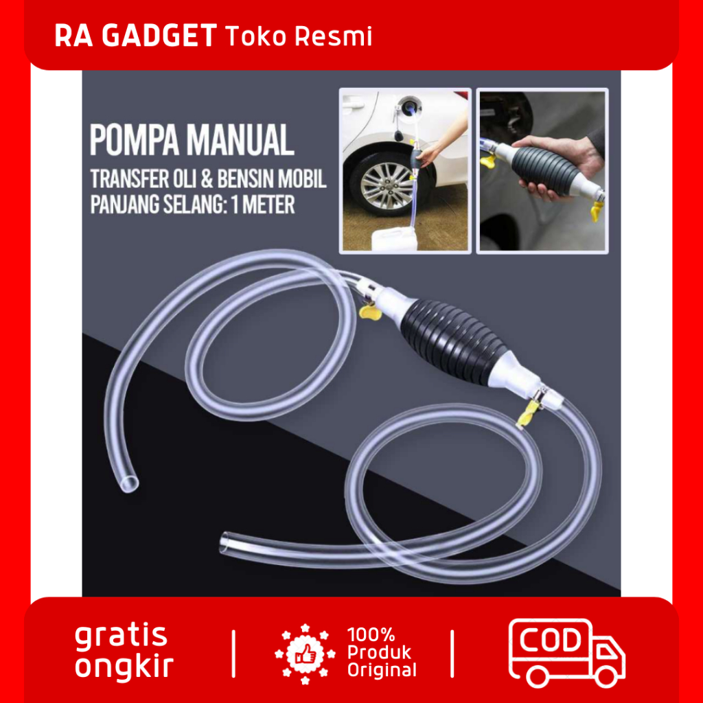 Pompa Tangan Transfer Oli Bensin Mobil Oil Extractor 1M / Alat Mesin Pompa Tangan Sedot Kuras Air So