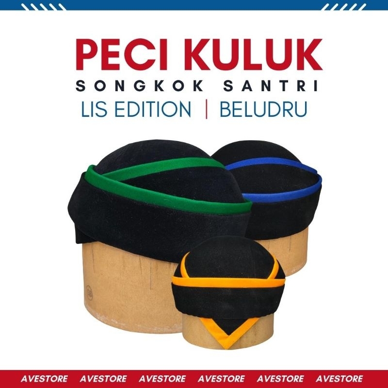 Peci Kuluk songkok santri motif lis