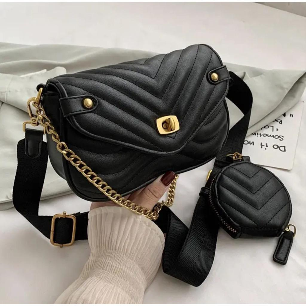 TAS SLINGBAG FASHION SHEINA - TAS SELEMPANG WANITA PREMIUM KEKINIAN - TAS IMPORT WANITA - TAS RANTAI