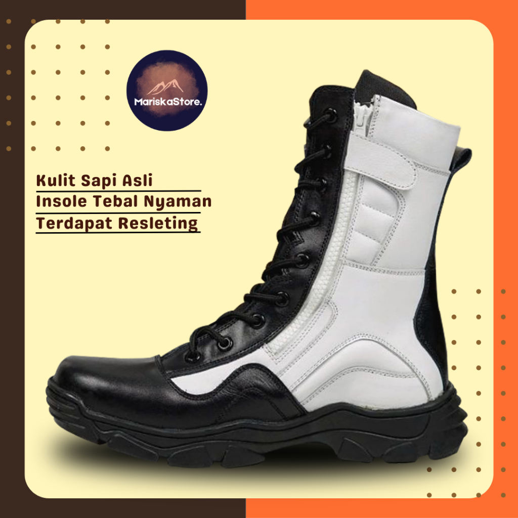 SEPATU SAFETY BOOT PDL PROVOST PM SEPATU PASKIBRA TNI POLRI ORI ARBOO