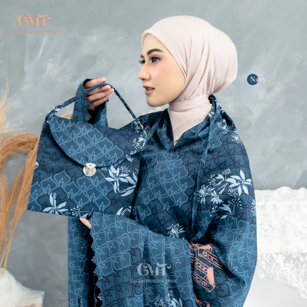 GMT - Mukena Dewasa 2in1 Maxmara Luxury Silk Lasercut