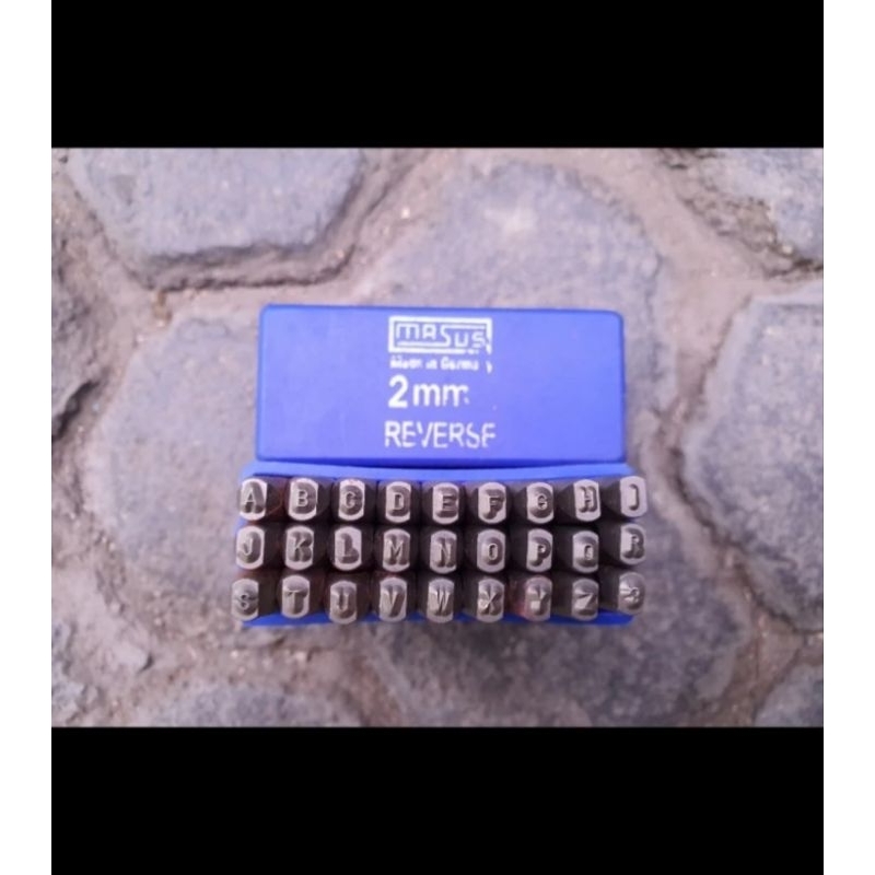 

KETOK HURUF TERBALIK 2MM (A-Z) MASUS GERMANY REVERSE LETTER STAMP PUNCH 2 MM