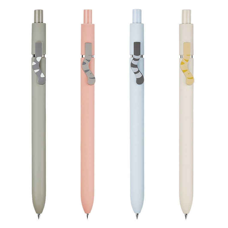 [HARU] Kitty Tails Mechanical Pen Premium Quality Pulpen Ekor Kucing Cat Tails Design Pen 0.5mm Pulpen Gel Alat Tulisan Tinta Hitam