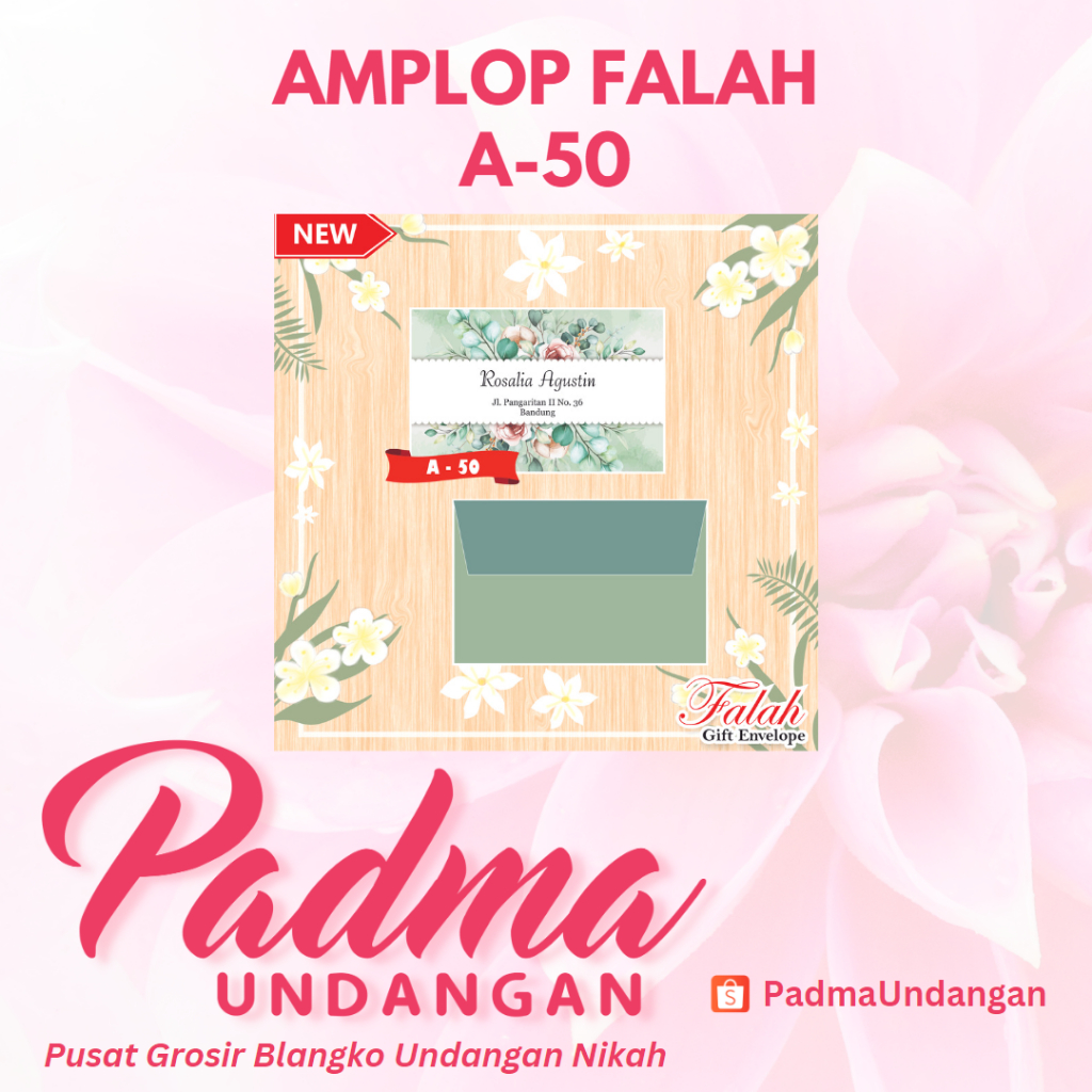 

Amplop Falah A-50 | PadmaUndangan