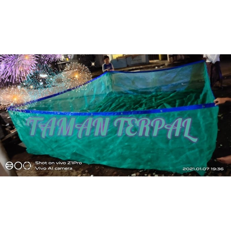 JARING WARING KERAMBA IKAN 240x200x80 KOTAK/WARING/KASSA HIJAU/