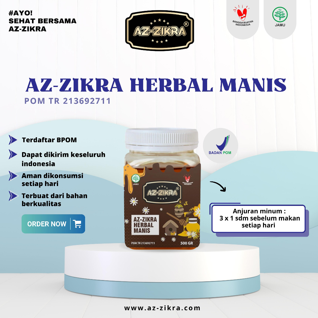 

AZZIKRA Madu Herbal Manis BPOM 500 gr