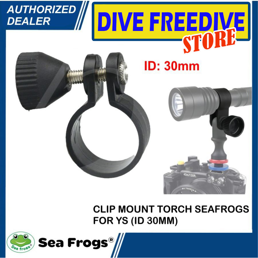 DH-6 Clip Mount Holder Torch Light Diving Seafrogs For YS Adaptor 30mm Clamp Adapter Senter Underwater Waterproof Selam Scuba Diving Dive