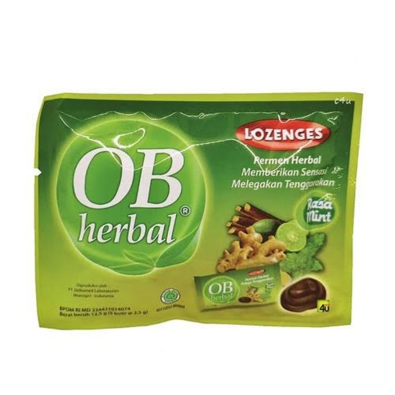 

OB Herbal Lozenges - Permen Herbal - SACHET isi 5 butir