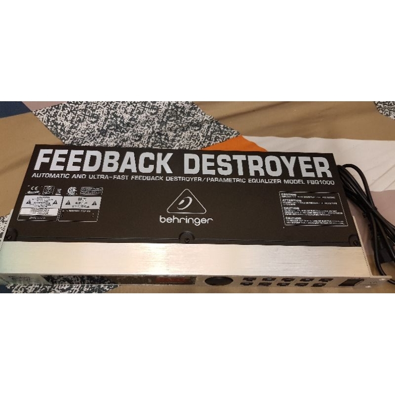Feedback Destroyer Behringer FBQ1000 / Anti feedback bekas mulus, normal full original
