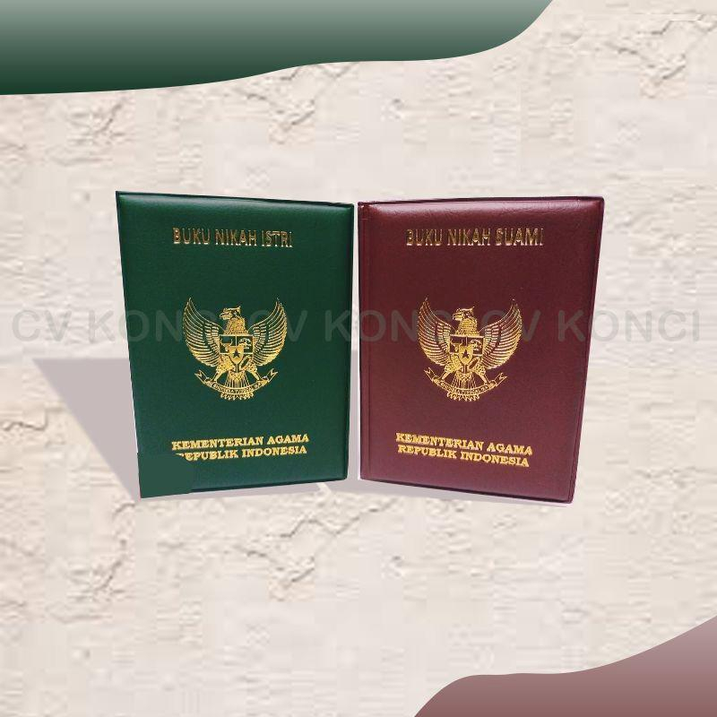 

Sampul Buku Nikah Hard Cover - Hijau Merah