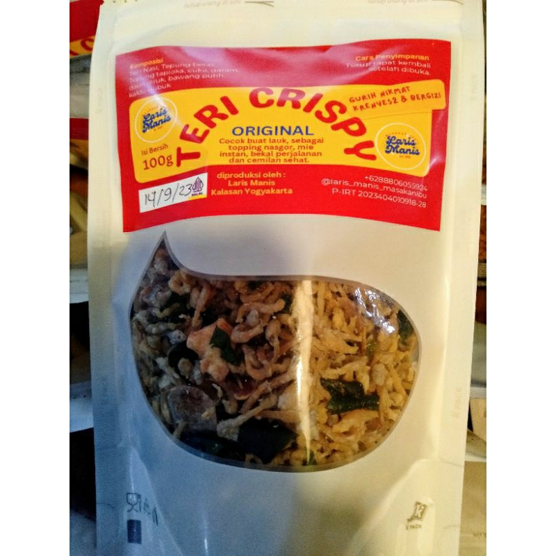 

Teri Crispy Rasa kemremes todak terlalu asin varian cabe garam dan original