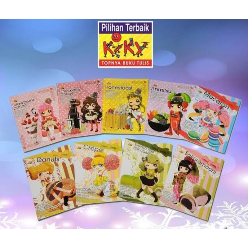 

Buku Tulis Kiky Isi 34, 38, 42, 50, 58 Lembar (1pak=10pcs)