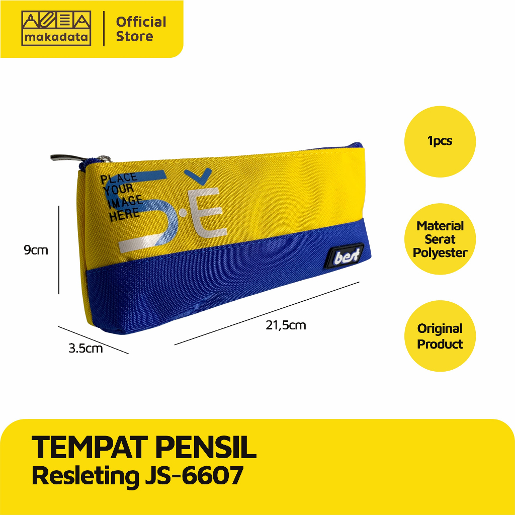 PENCIL CASE / TEMPAT PENSIL KAIN 6607 (1 PCS) MURAH